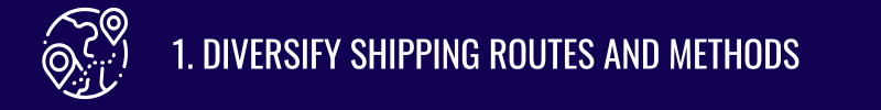 1.	Diversify Shipping Routes and Methods